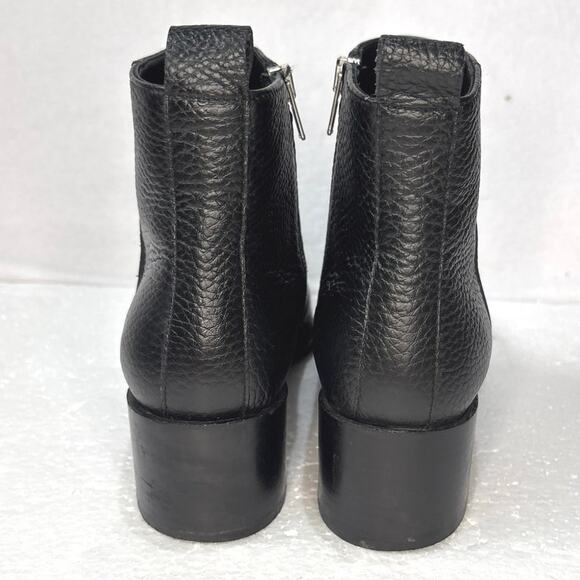 Everlane The Boss Boot in Black  Pebbled Leather Size 6 - Picture 4 of 10